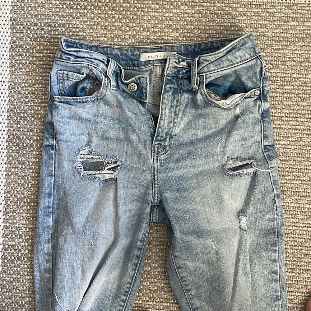 Eunina super high rise mom jeans